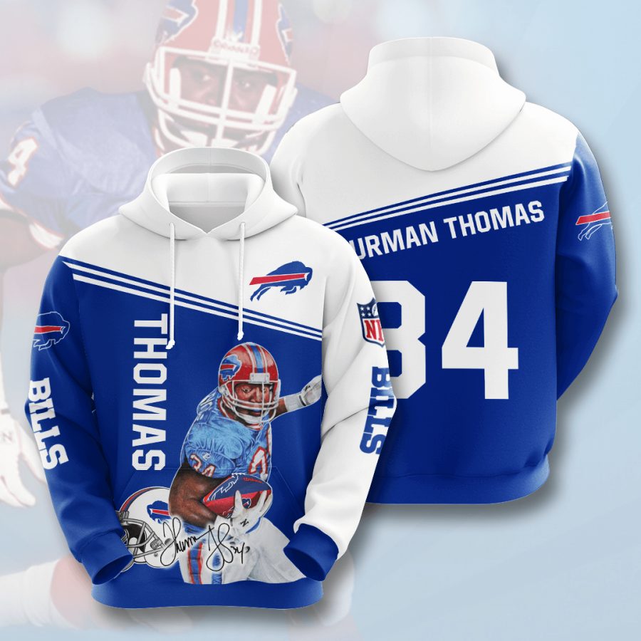 Sportswearmerch Buffalo Bills NFL Thurman Thomas Personalized Hoodie For Fan