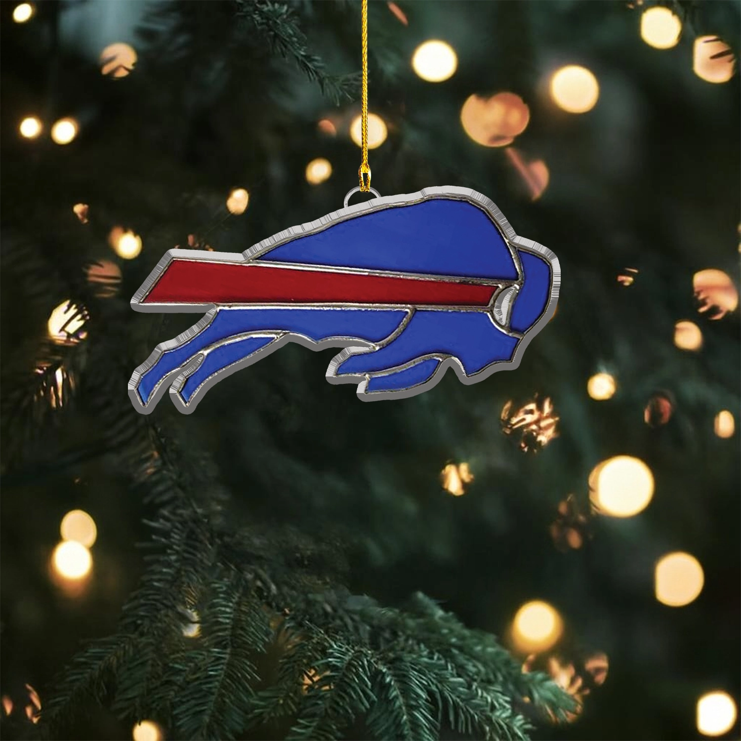 Sportswearmerch Buffalo Bills NFL x Christmas Acrylic Ornament Gift For Fans