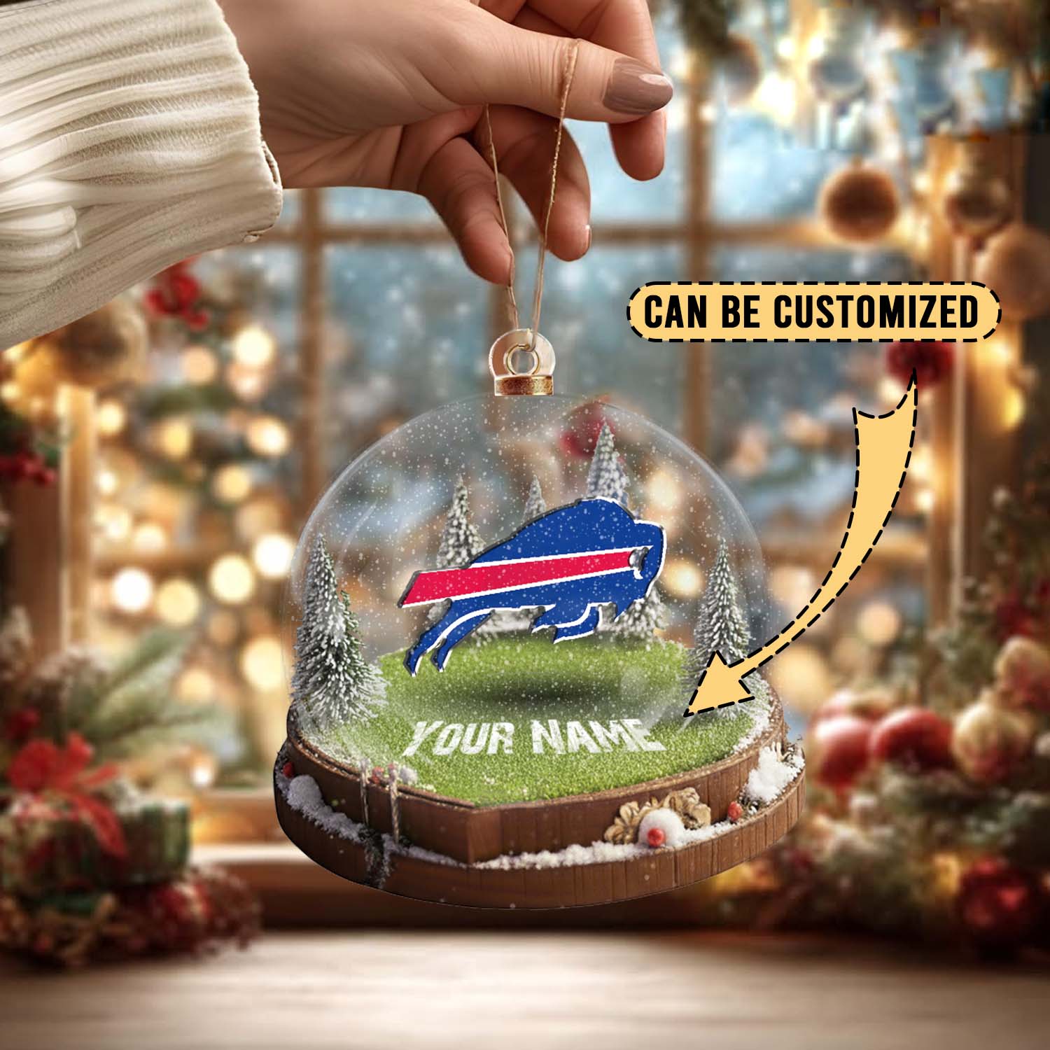 Sportswearmerch Buffalo Bills NFL x Christmas Acrylic Ornament Gift For Fans