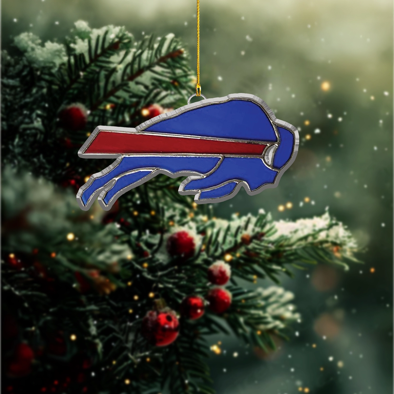 Sportswearmerch Buffalo Bills NFL x Christmas Acrylic Ornament Gift For Fans