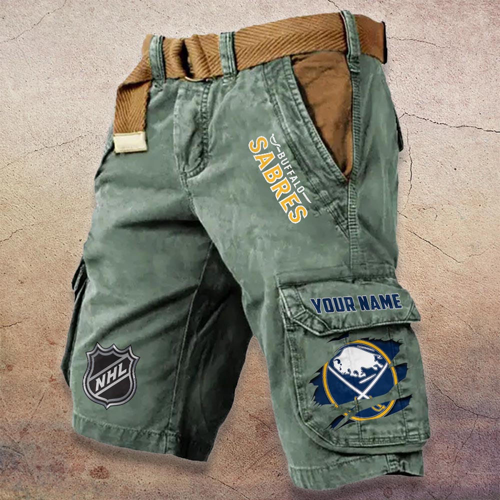 Sportswearmerch Buffalo Sabres NHL Denim Short For Fan