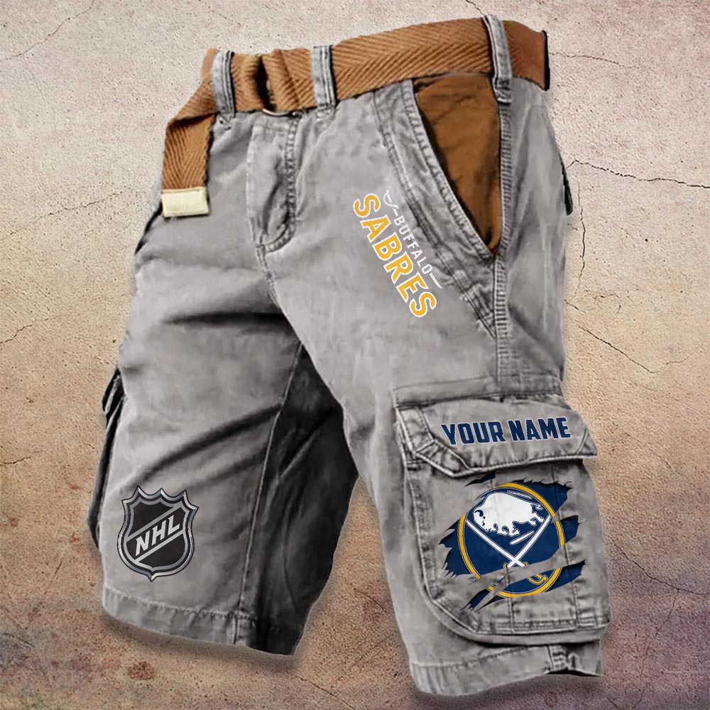 Sportswearmerch Buffalo Sabres NHL Denim Short For Fan