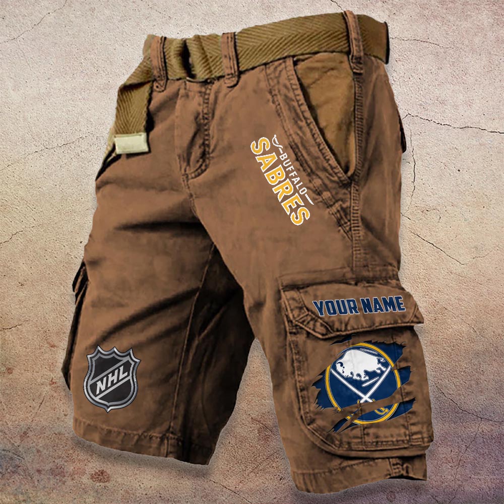 Sportswearmerch Buffalo Sabres NHL Denim Short For Fan