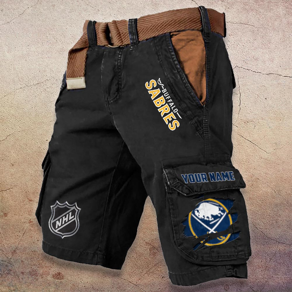 Sportswearmerch Buffalo Sabres NHL Denim Short For Fan