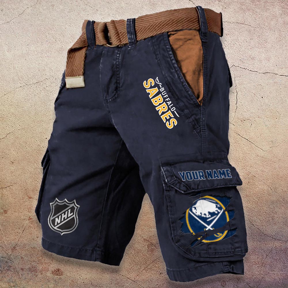 Sportswearmerch Buffalo Sabres NHL Denim Short For Fan