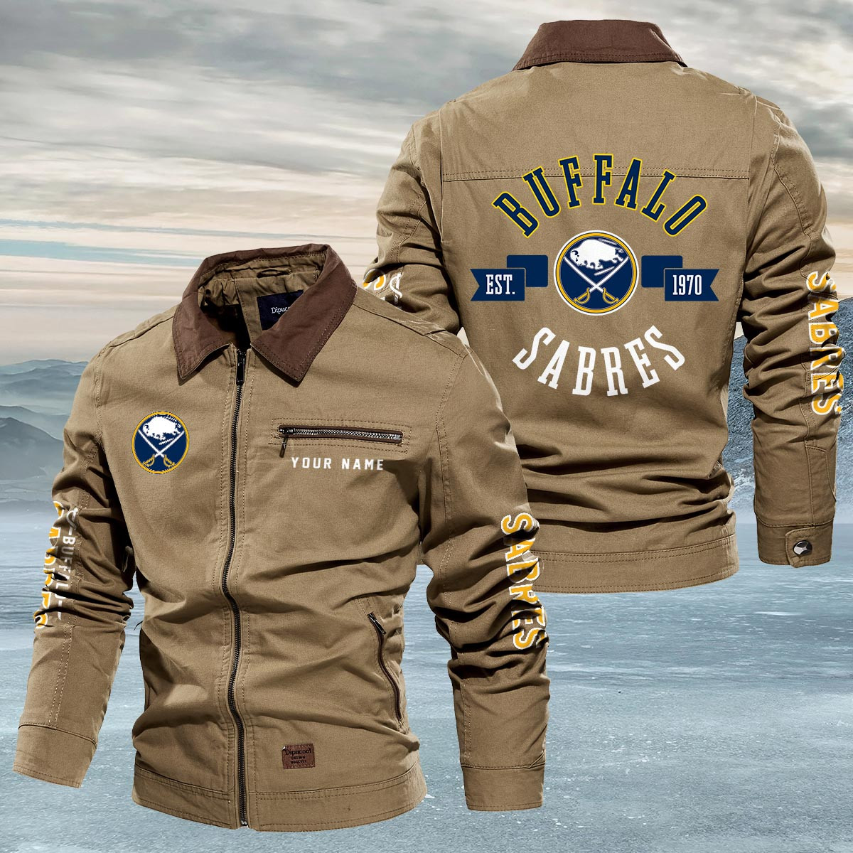 Sportswearmerch Buffalo Sabres NHL Lapel Jacket For Fan