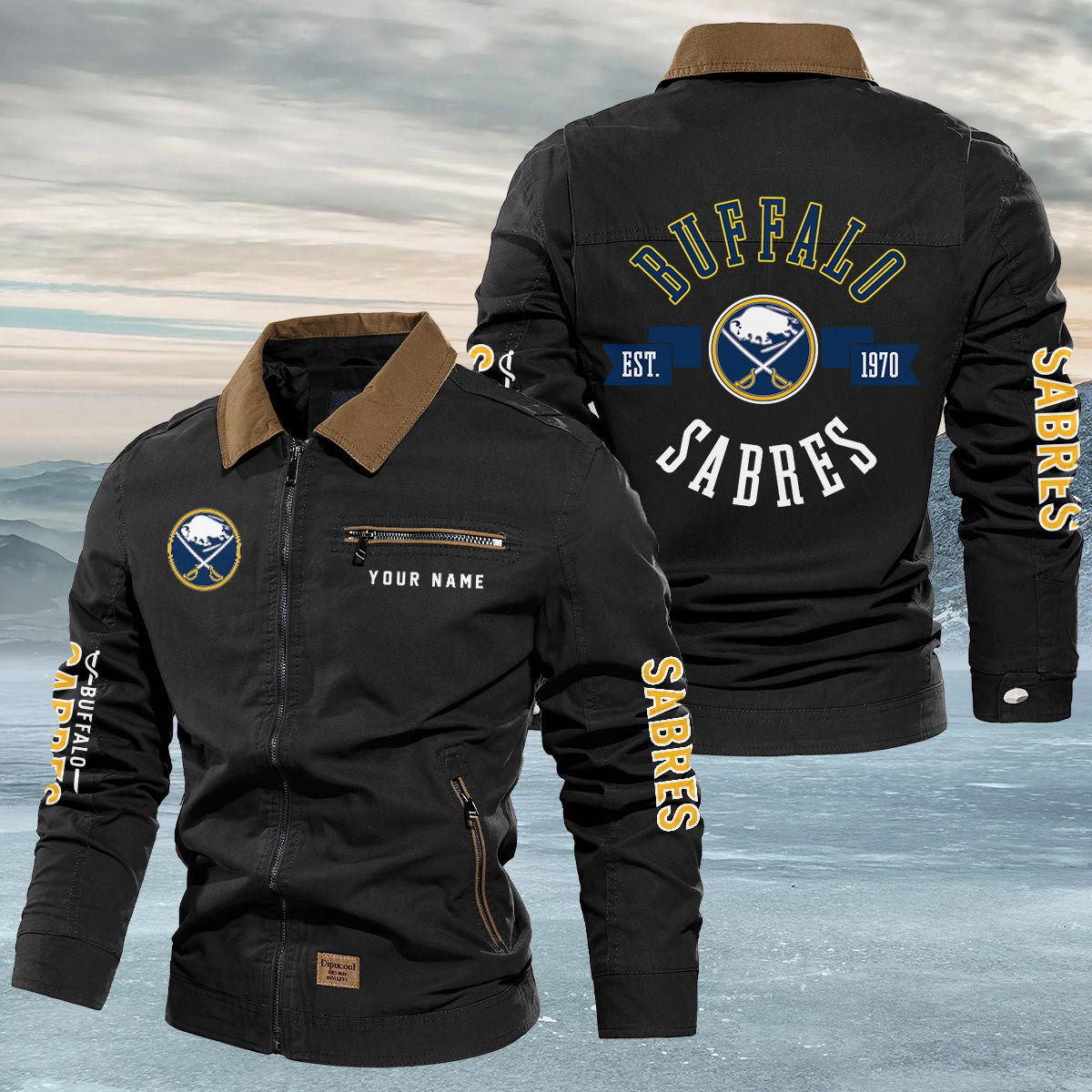 Sportswearmerch Buffalo Sabres NHL Lapel Jacket For Fan