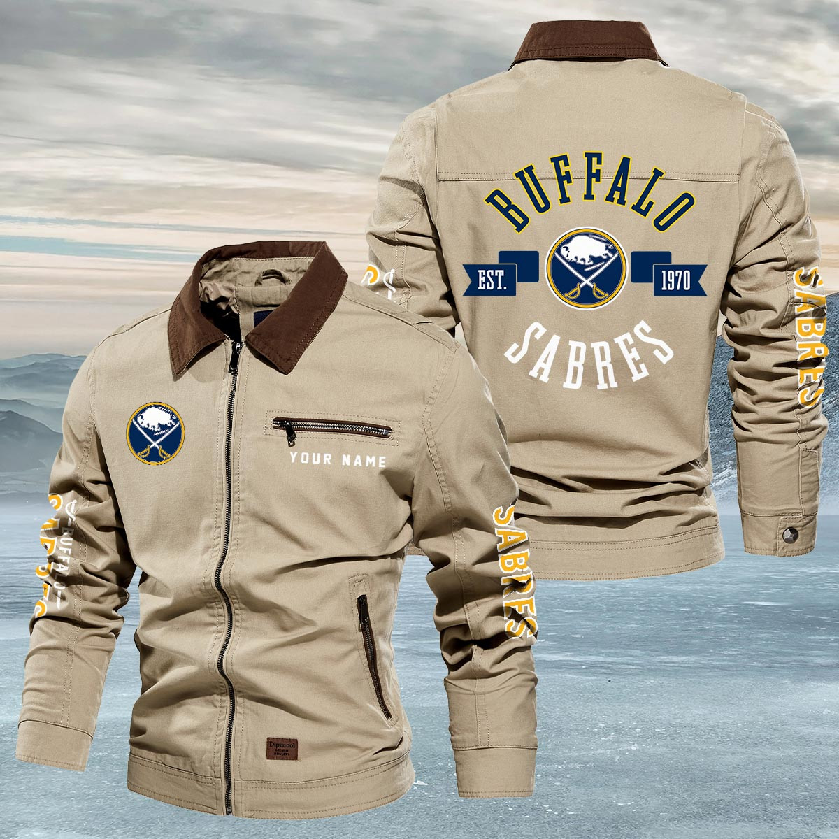 Sportswearmerch Buffalo Sabres NHL Lapel Jacket For Fan