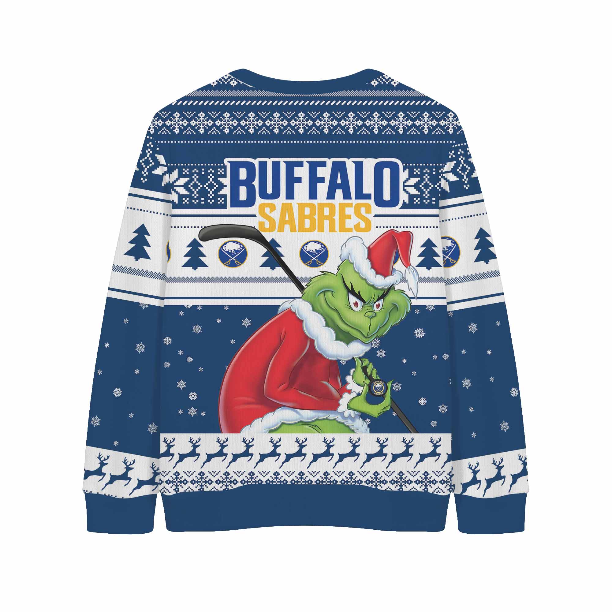 Sportswearmerch Buffalo Sabres NHL x Grinch Christmas Cardigan For Fan