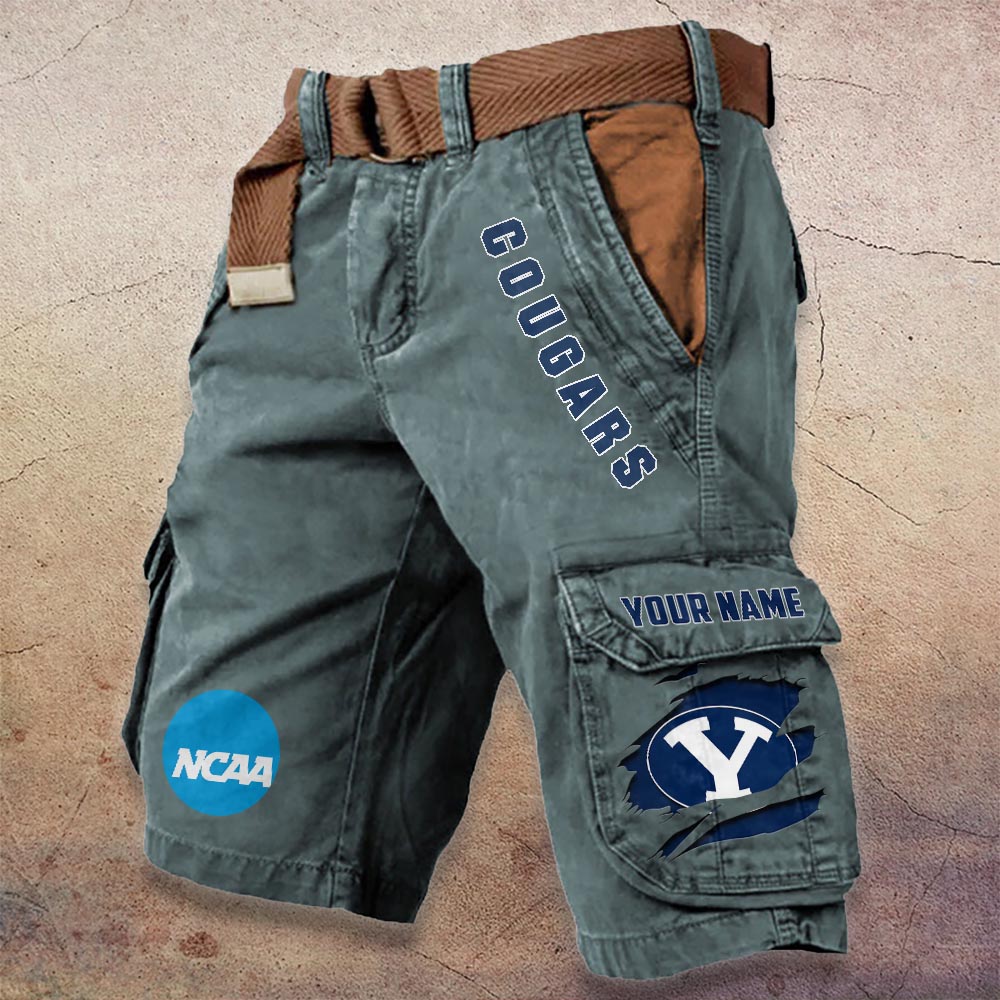 Sportswearmerch BYU Cougars NCAA Denim Short For Fan