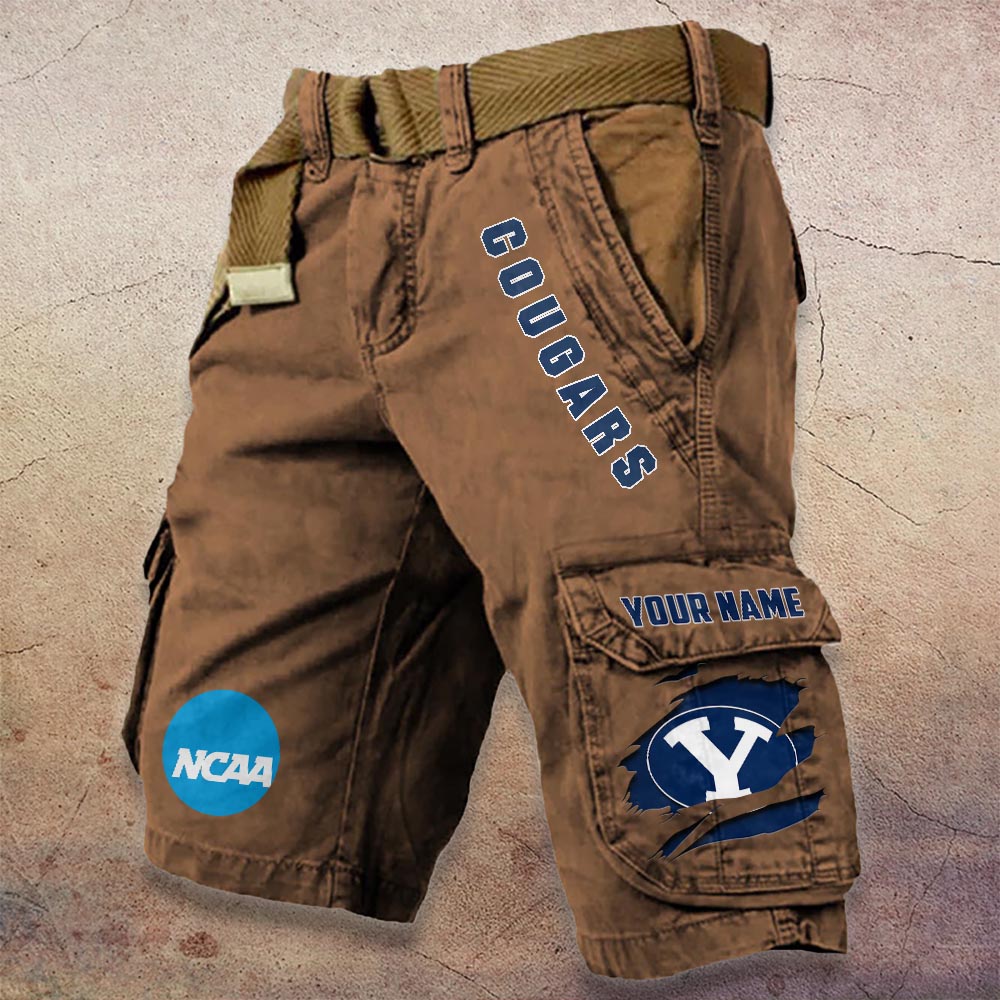 Sportswearmerch BYU Cougars NCAA Denim Short For Fan
