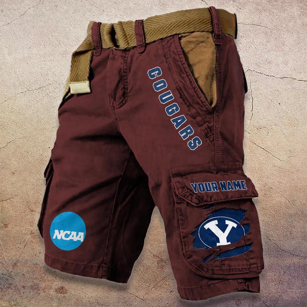 Sportswearmerch BYU Cougars NCAA Denim Short For Fan