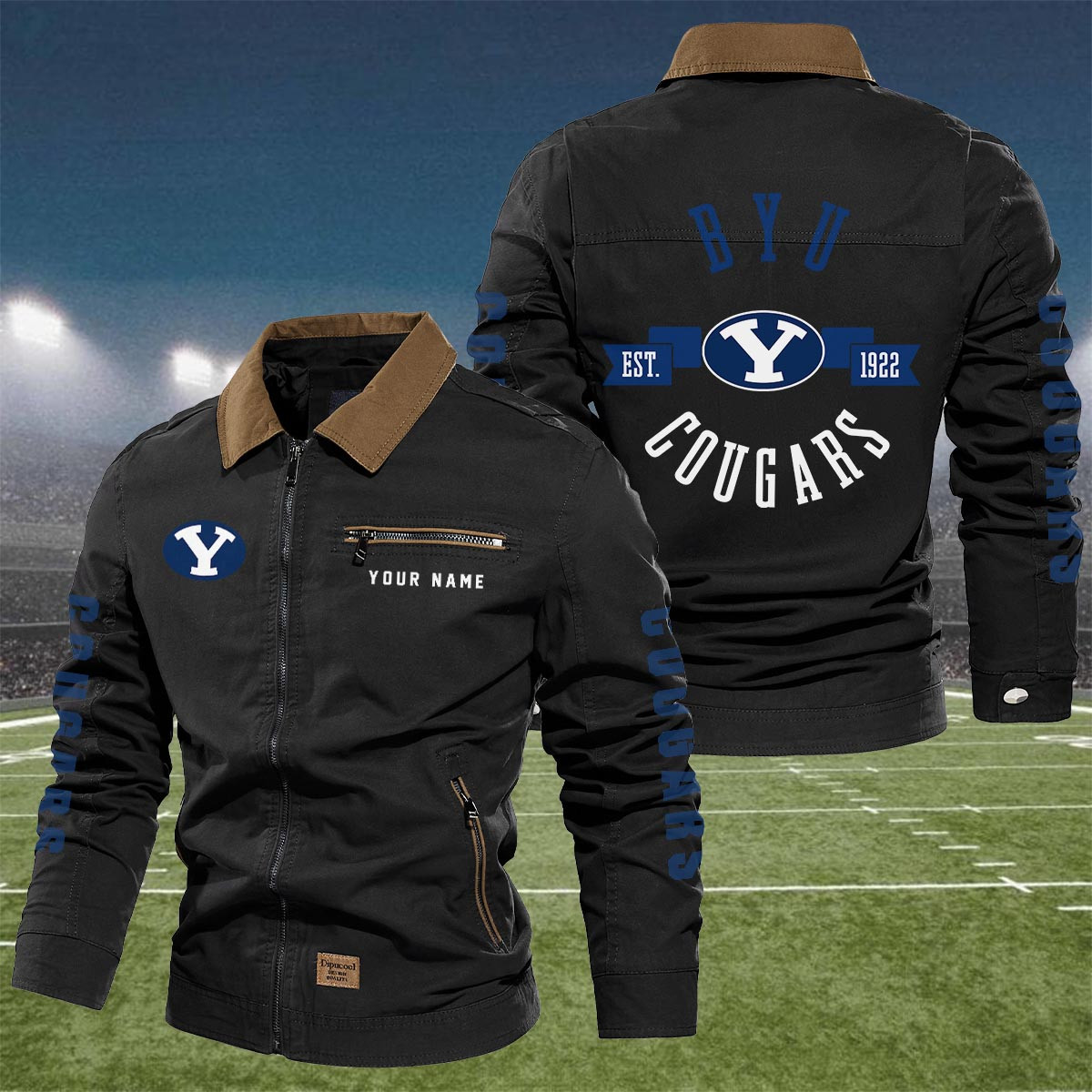Sportswearmerch BYU Cougars NCAA Lapel Jacket For Fan