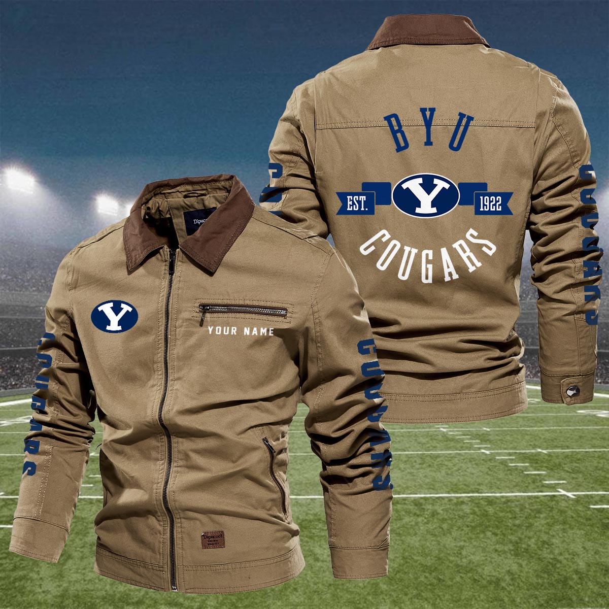 Sportswearmerch BYU Cougars NCAA Lapel Jacket For Fan