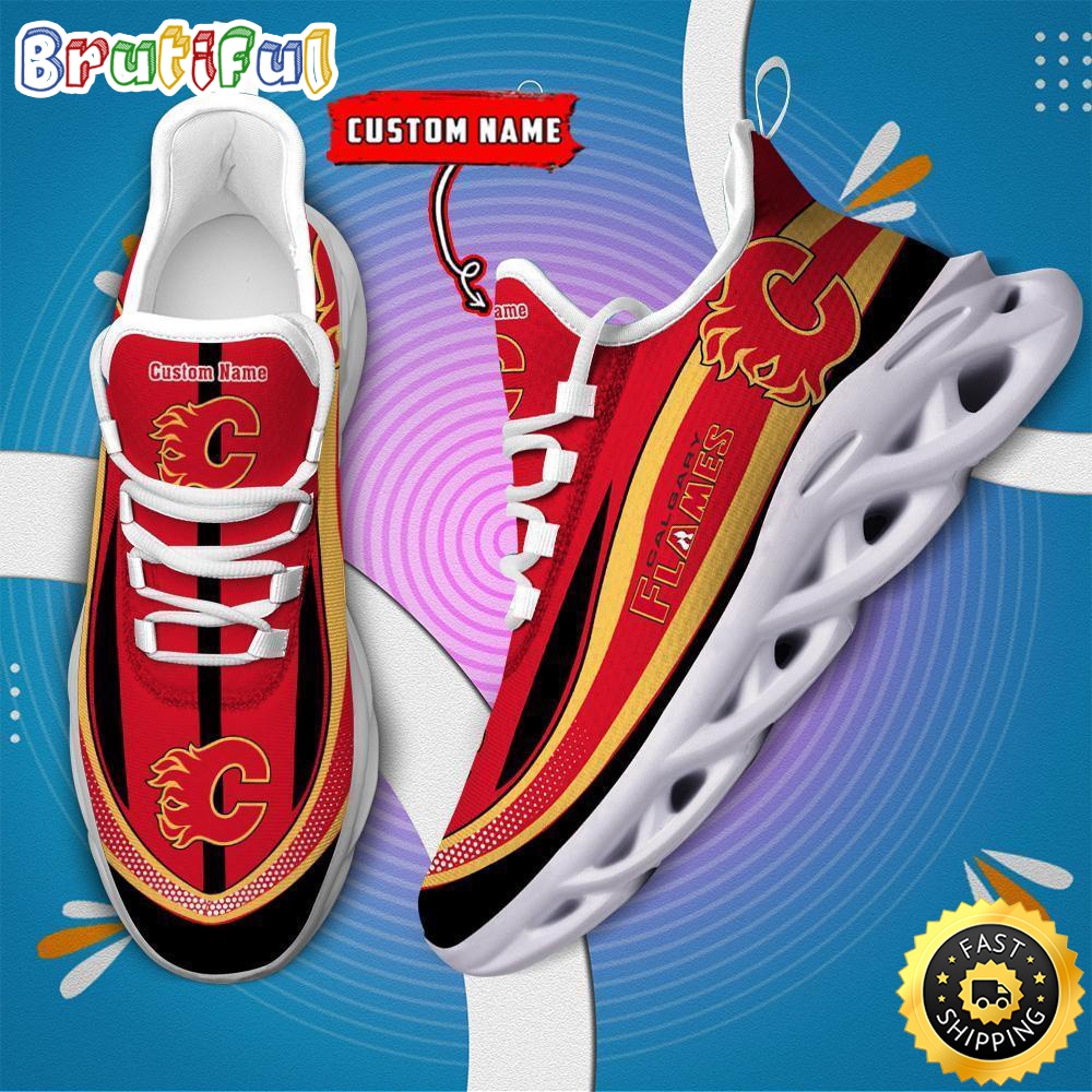 Sportswearmerch Calgary Flames NHL Clunky Max Soul Shoes For Fan