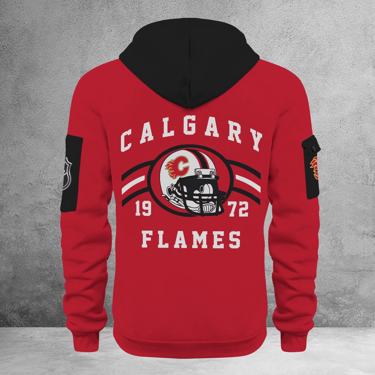 Sportswearmerch Calgary Flames NHL Half Zip Hoodie Personalized For Fan