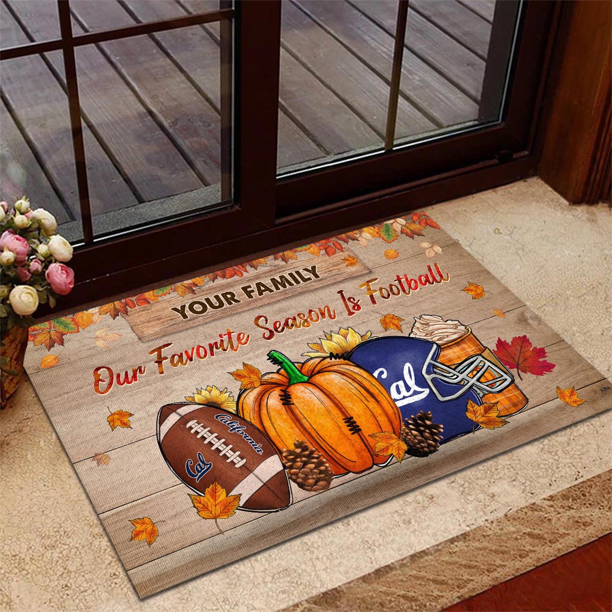 Sportswearmerch California Golden Bears NCAA Our Favorite Season is Football Doormat For Fan