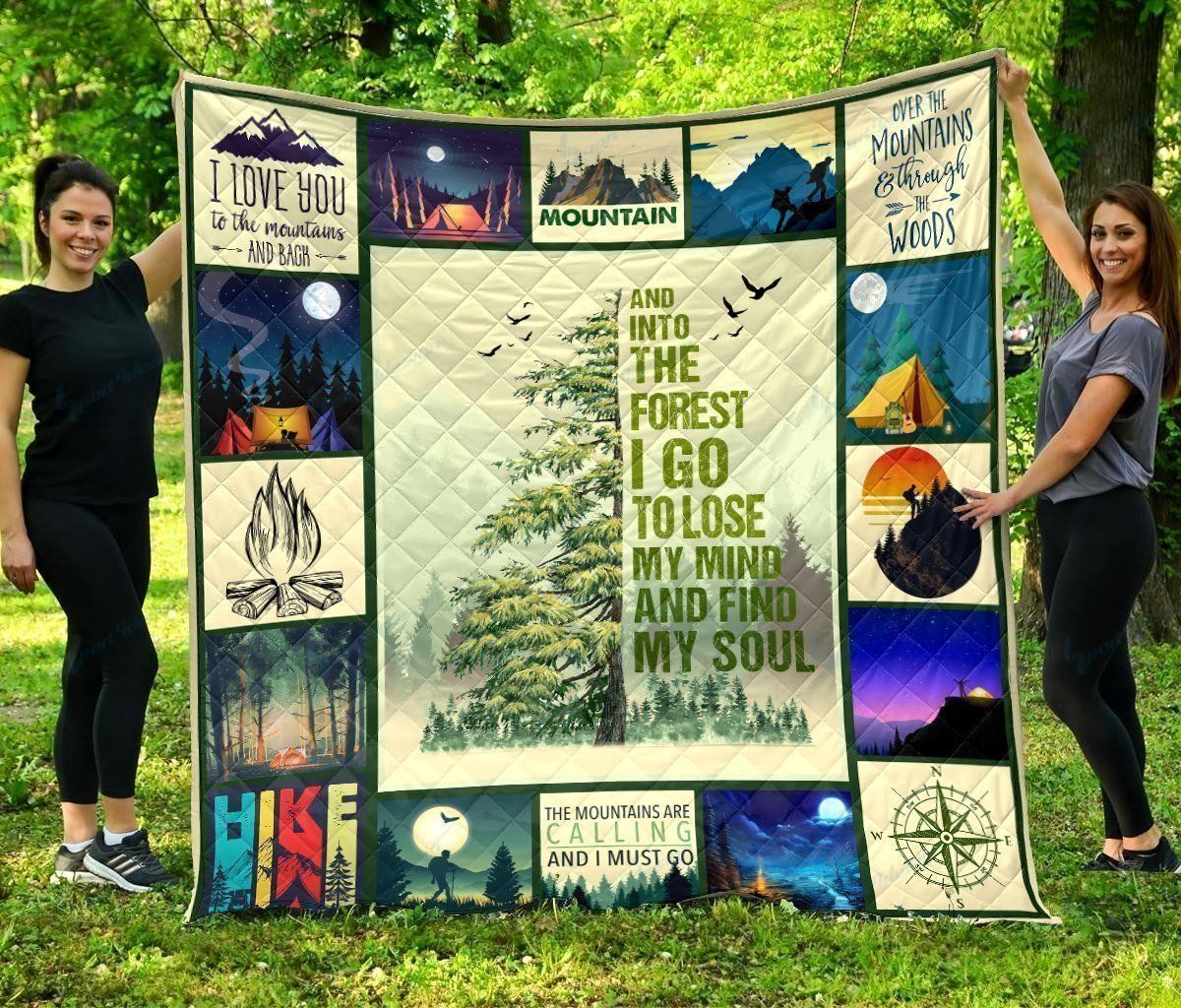Sportswearmerch Camping Lovers Quilt Blanket Blanket For Fan