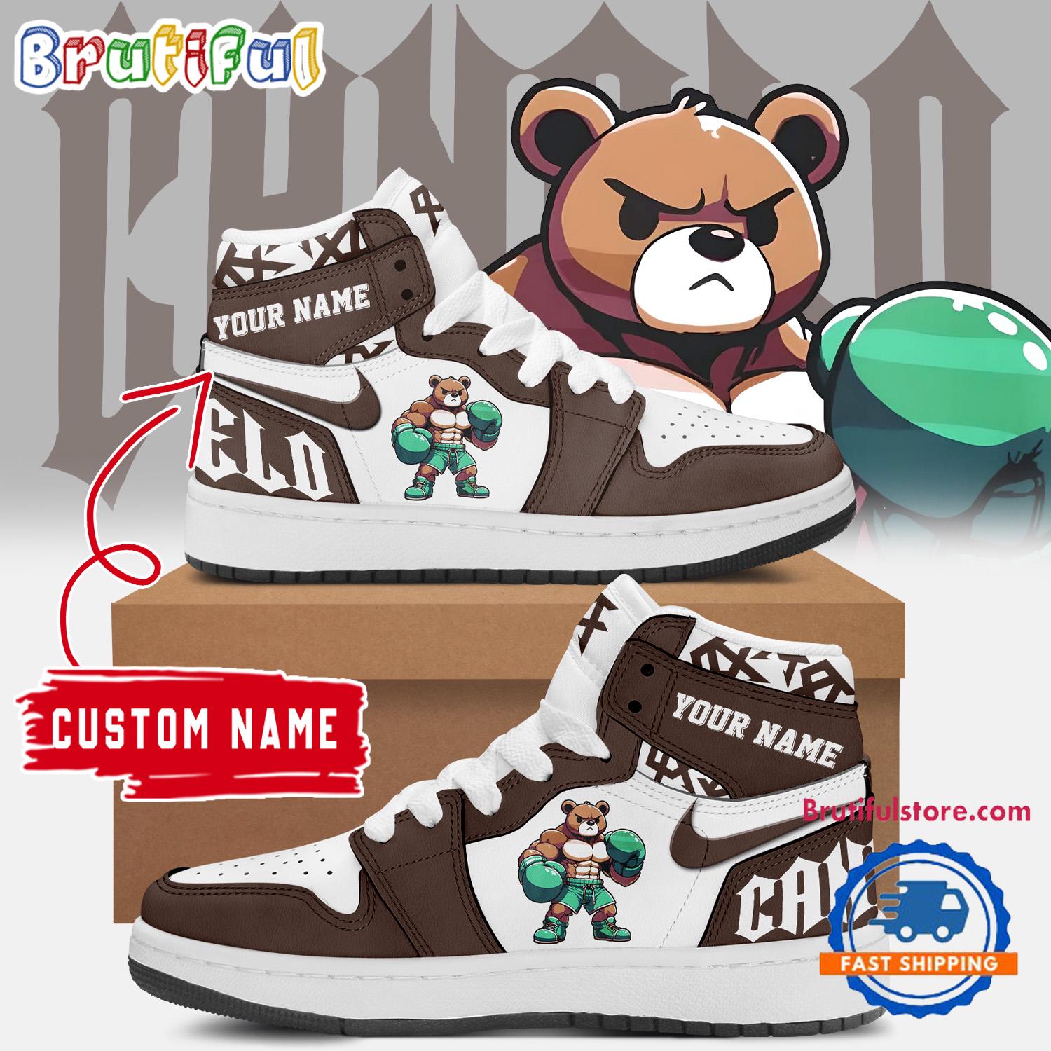Sportswearmerch Canelo Bear AJ1 High Sneakers Shoes For Men And Women
