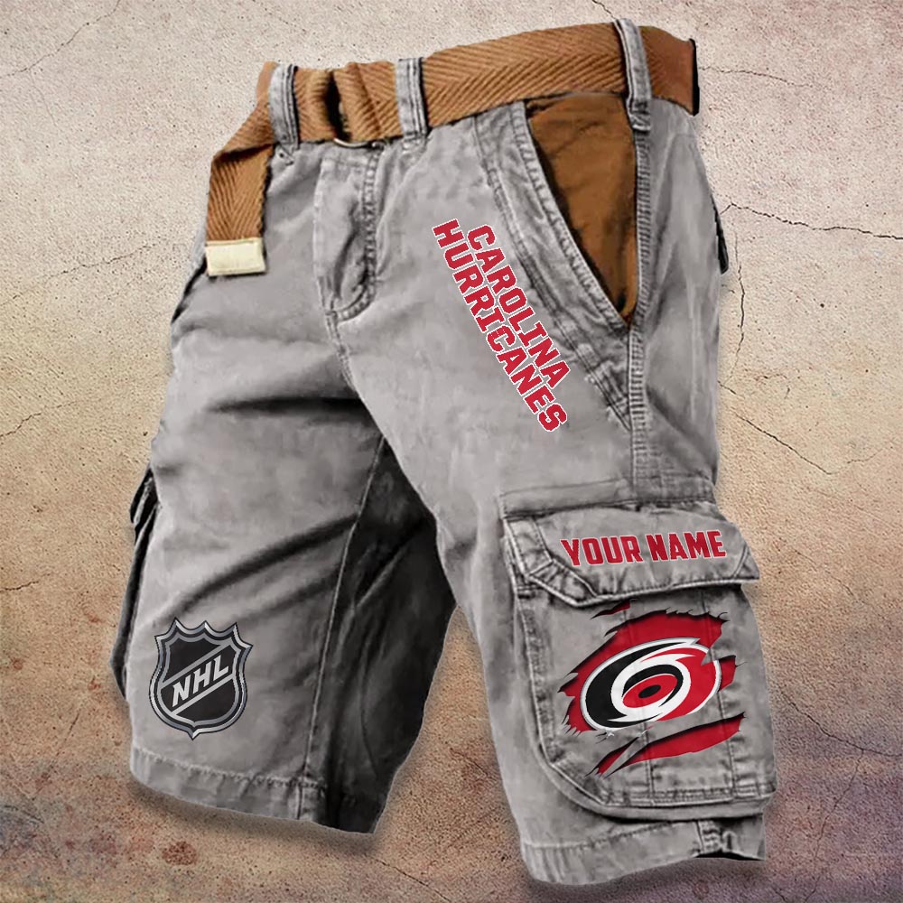 Sportswearmerch Carolina Hurricanes NHL Denim Short For Fan