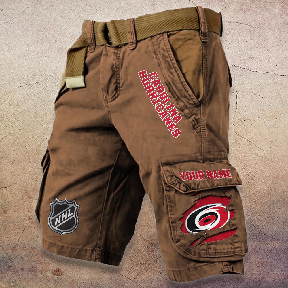 Sportswearmerch Carolina Hurricanes NHL Denim Short For Fan