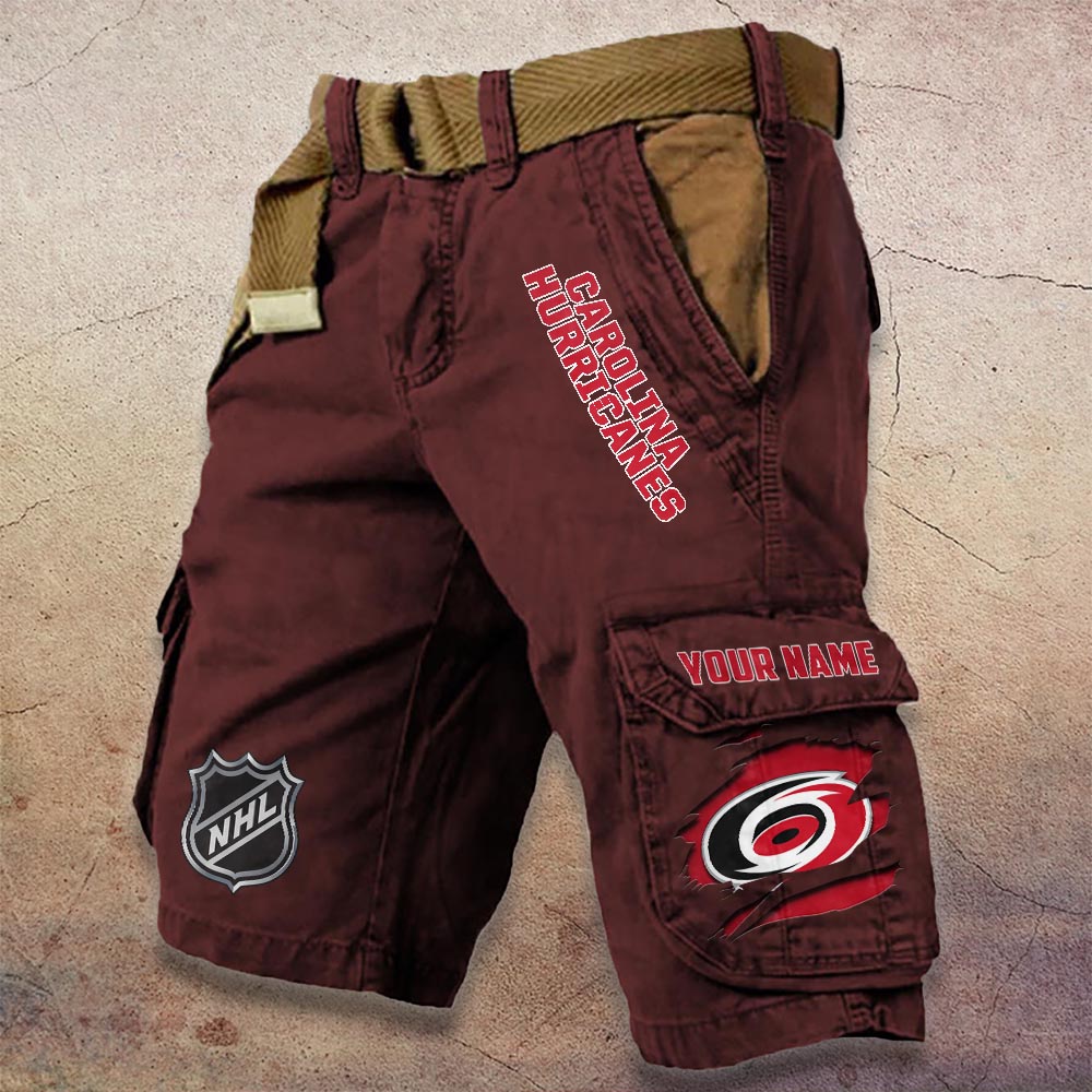 Sportswearmerch Carolina Hurricanes NHL Denim Short For Fan