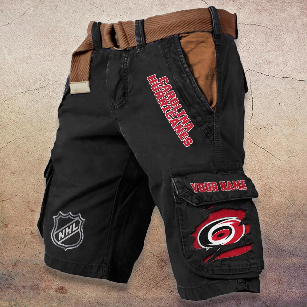 Sportswearmerch Carolina Hurricanes NHL Denim Short For Fan