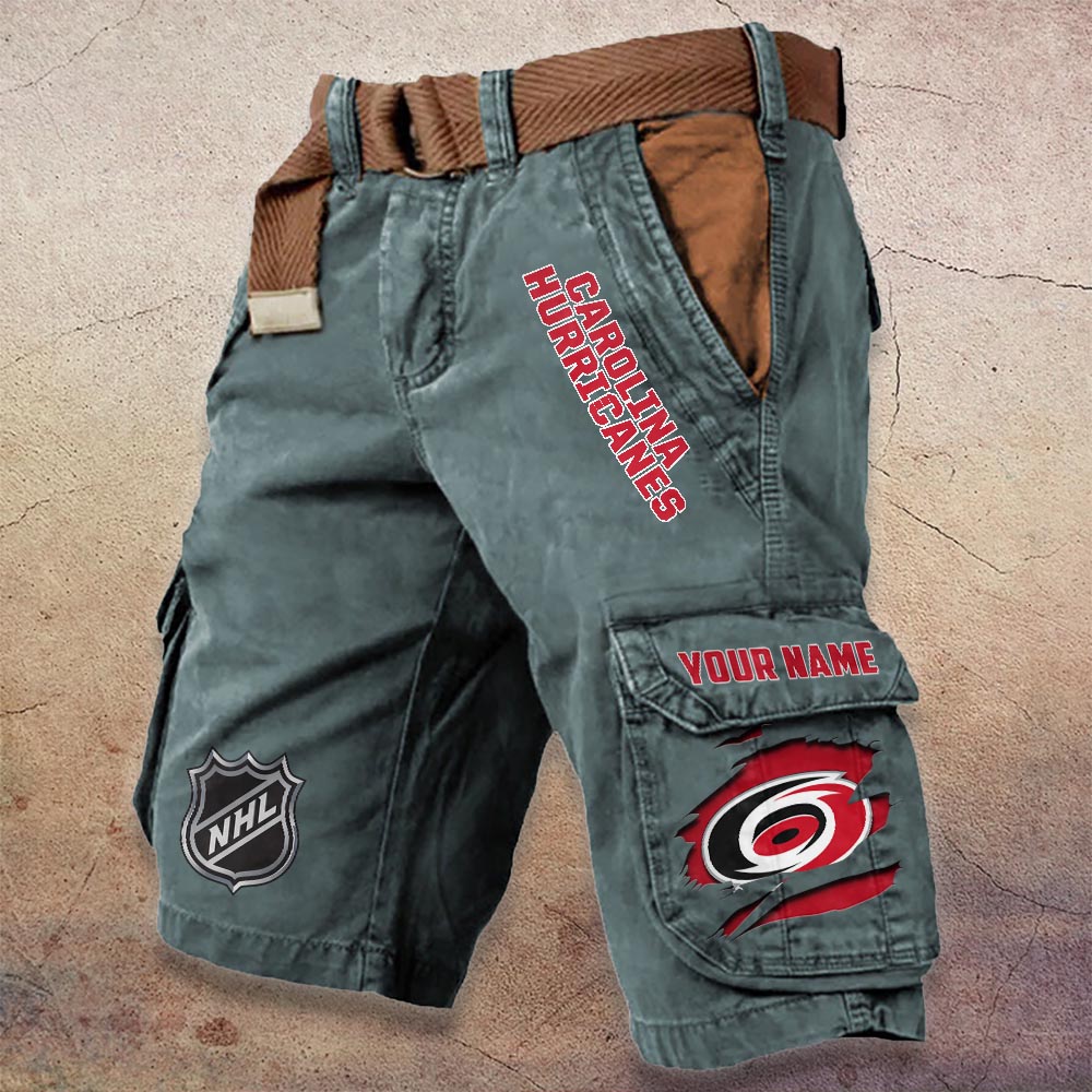 Sportswearmerch Carolina Hurricanes NHL Denim Short For Fan