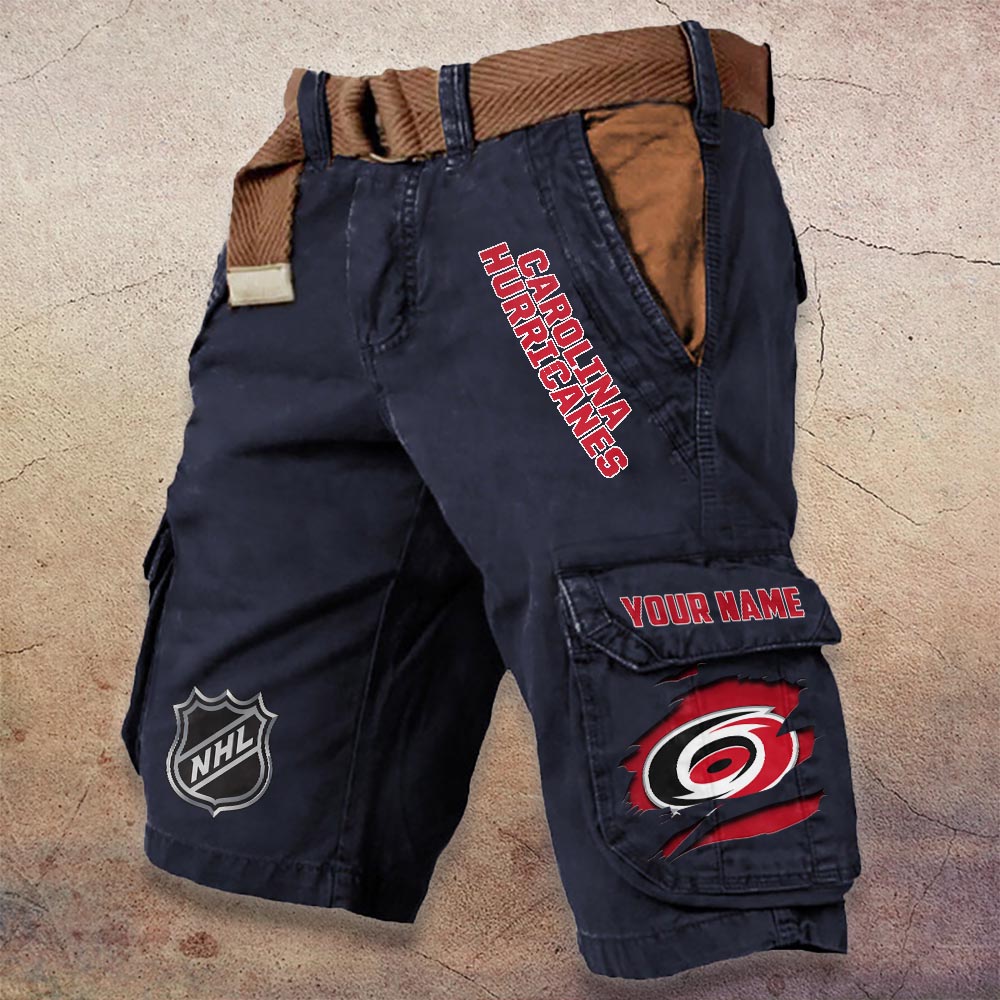 Sportswearmerch Carolina Hurricanes NHL Denim Short For Fan