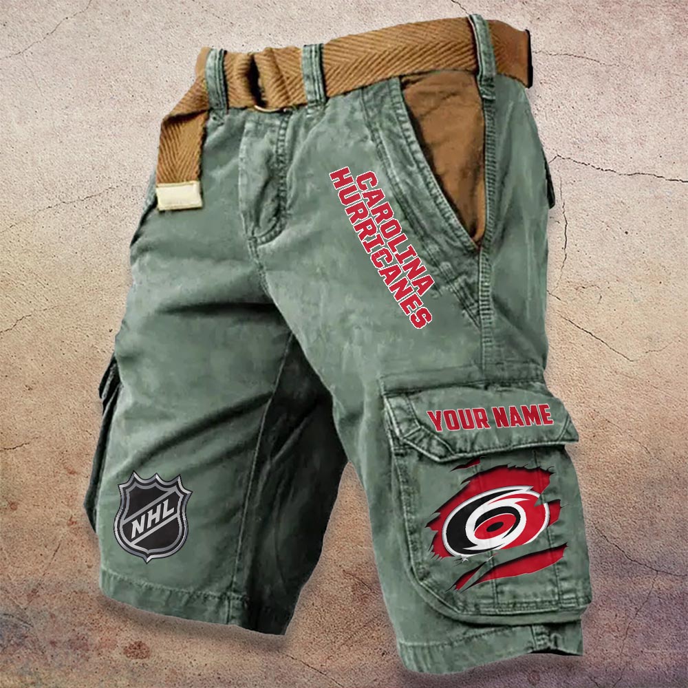 Sportswearmerch Carolina Hurricanes NHL Denim Short For Fan