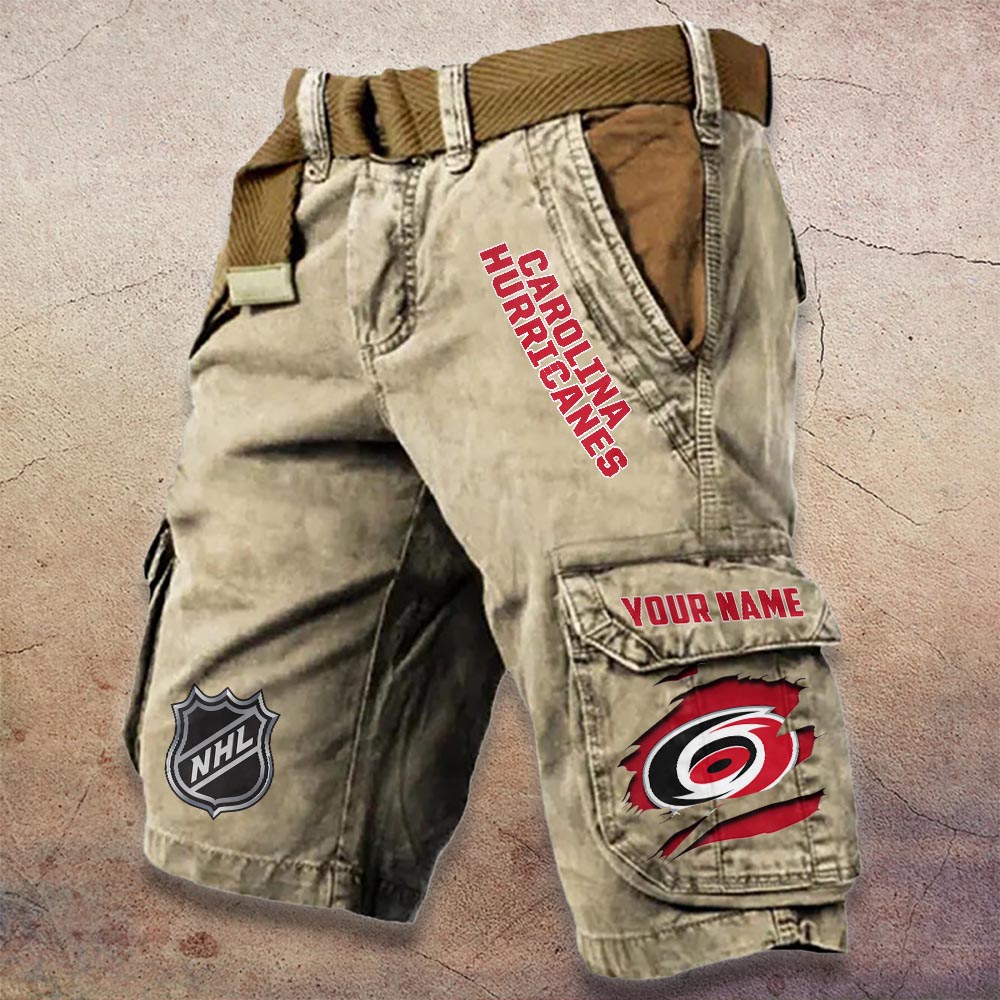 Sportswearmerch Carolina Hurricanes NHL Denim Short For Fan