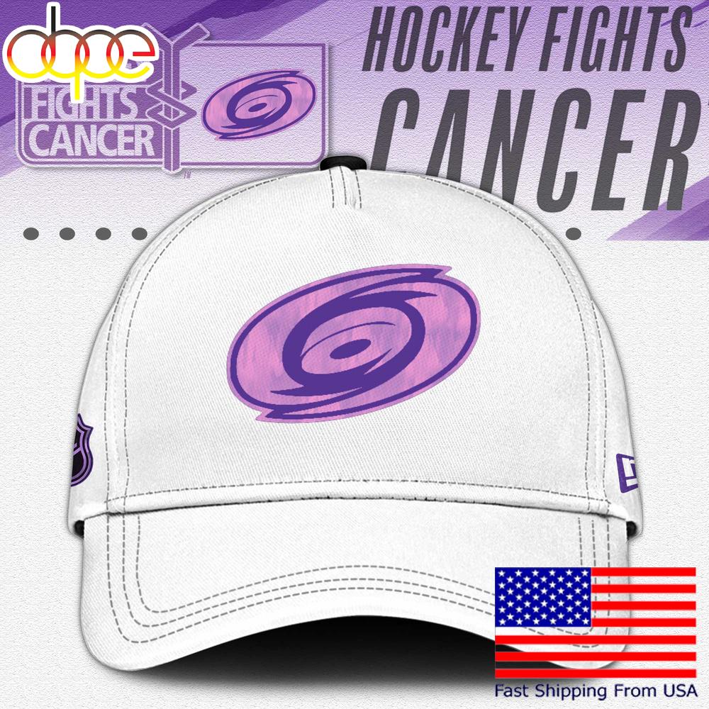 Sportswearmerch Carolina Hurricanes NHL Fight Cancer Supporters Classic Cap For Fan