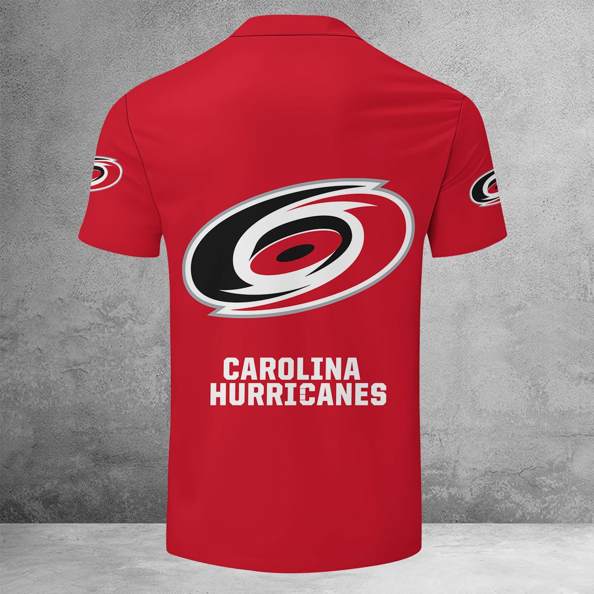 Sportswearmerch Carolina Hurricanes NHL Lapel Zip Polo Shirt For Fan