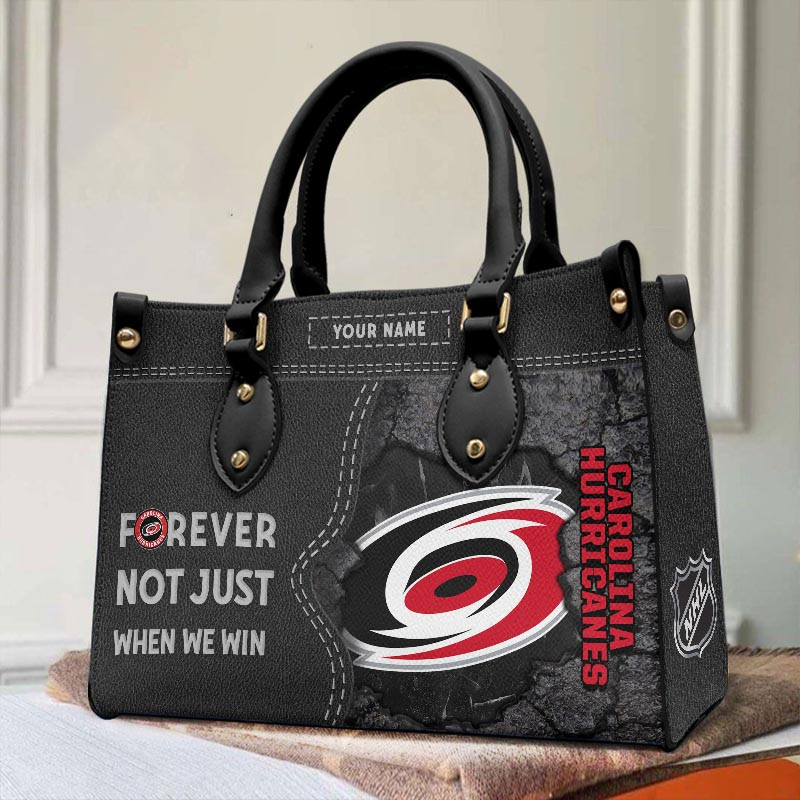 Sportswearmerch Carolina Hurricanes NHL Leather Handbag For Fan