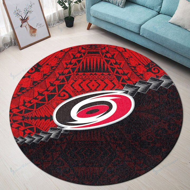 Sportswearmerch Carolina Hurricanes NHL Round Rug For Fan