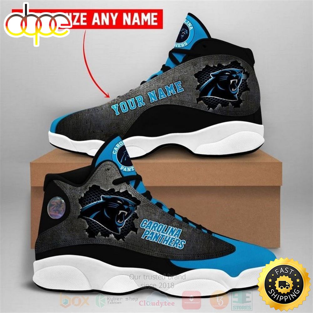 Sportswearmerch Carolina Panthers NFL AJ13 Sneakers Shoes For Men And Women