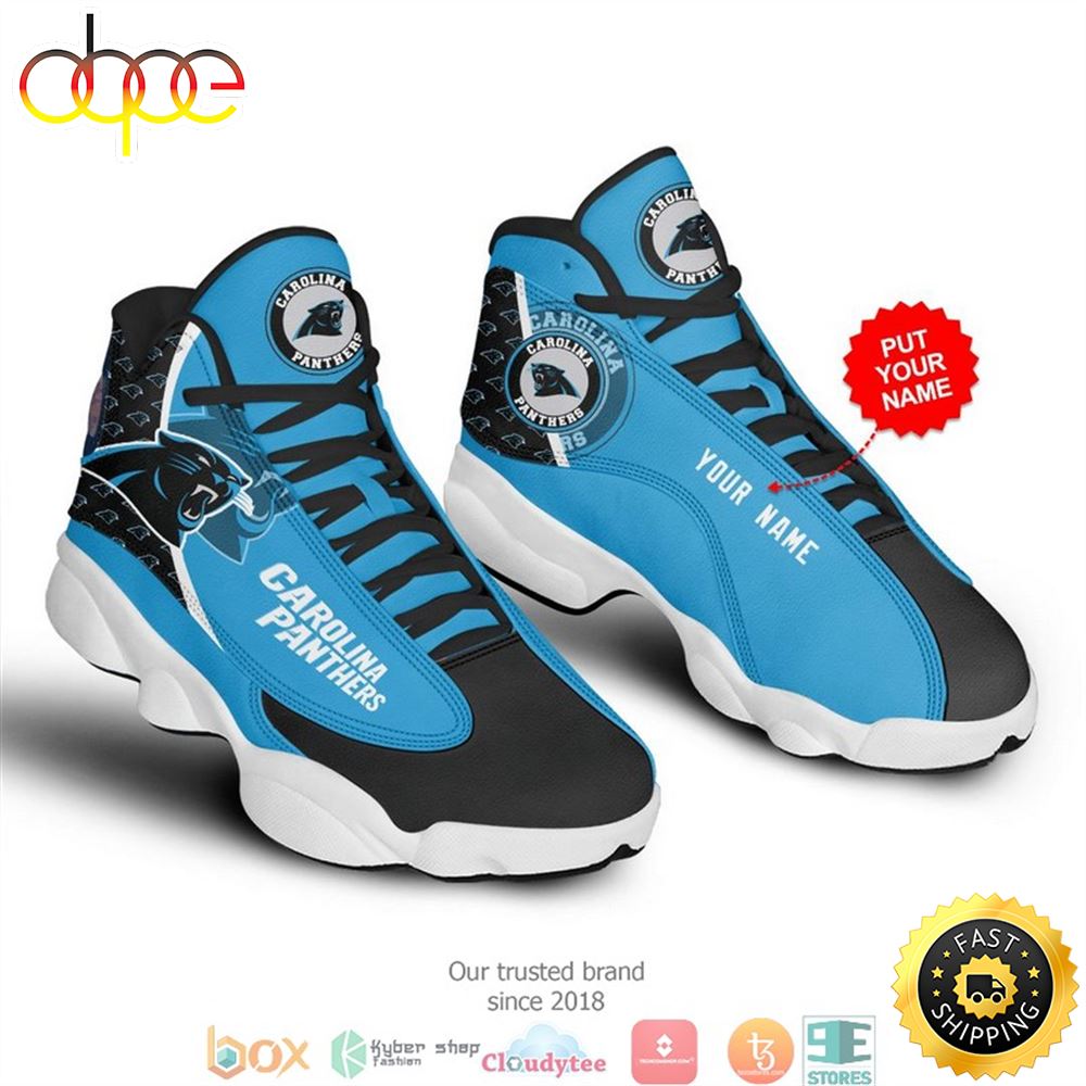 Sportswearmerch Carolina Panthers NFL AJ13 Sneakers Shoes For Men And Women