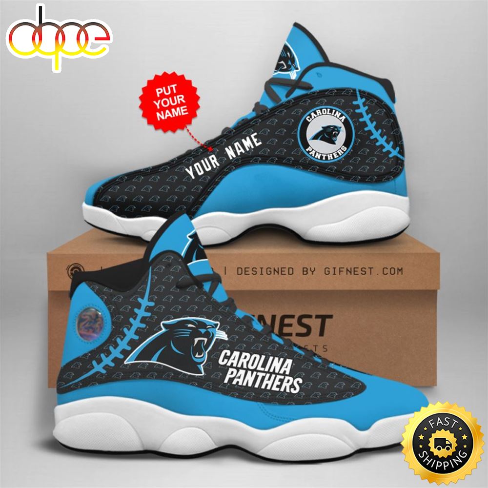 Sportswearmerch Carolina Panthers NFL AJ13 Sneakers Shoes For Men And Women