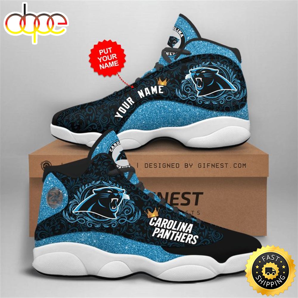 Sportswearmerch Carolina Panthers NFL AJ13 Sneakers Shoes For Men And Women