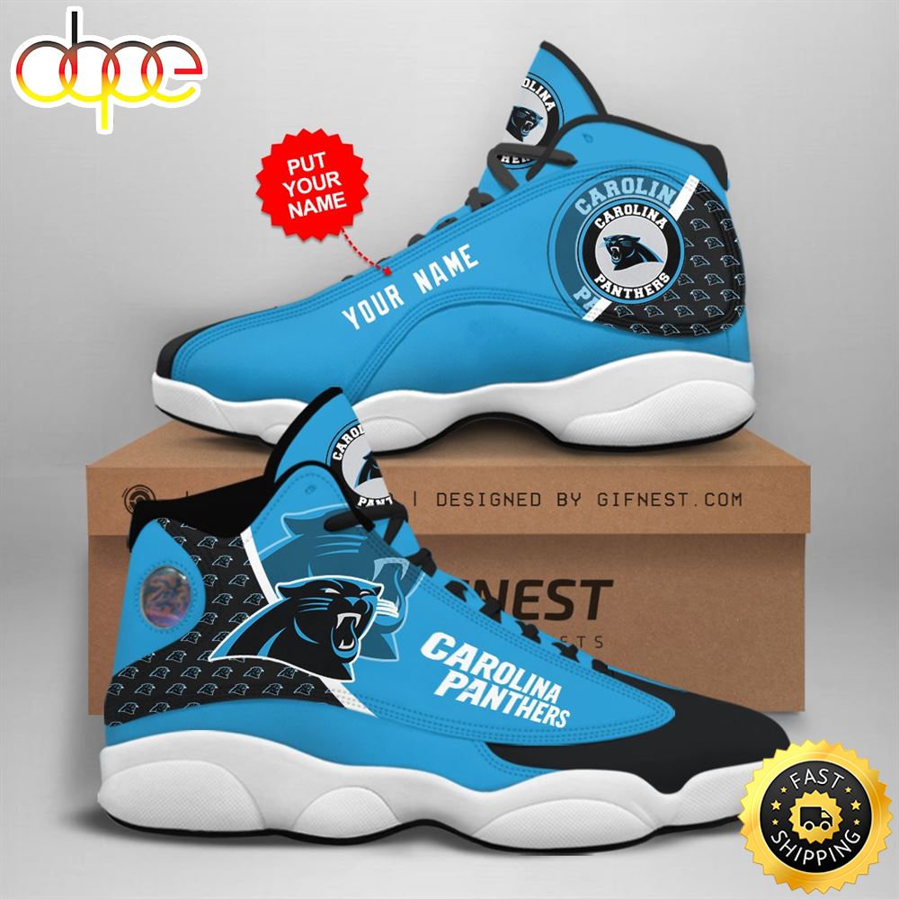 Sportswearmerch Carolina Panthers NFL AJ13 Sneakers Shoes For Men And Women
