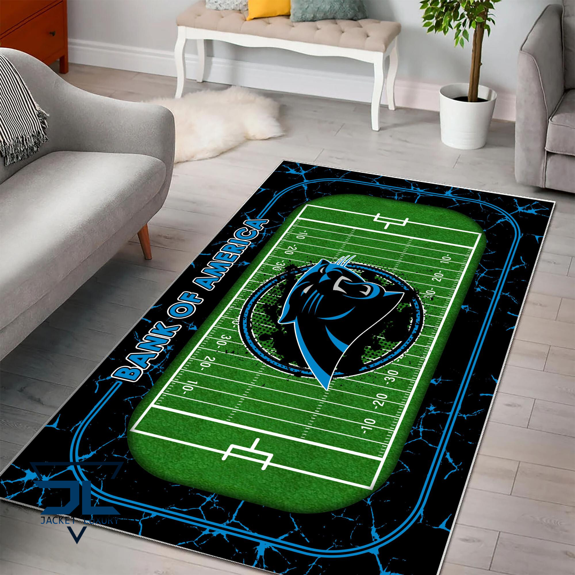 Sportswearmerch Carolina Panthers NFL Area Rug For Fan
