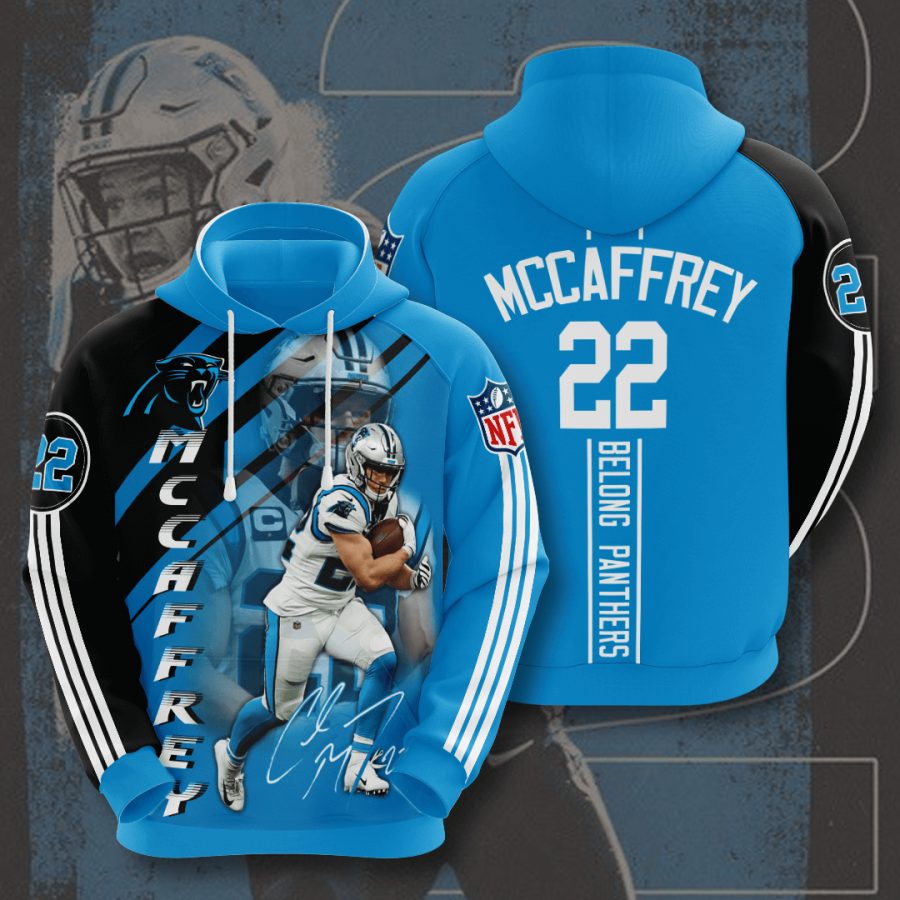 Sportswearmerch Carolina Panthers NFL Christian McCaffrey Panther Personalized Hoodie For Fan