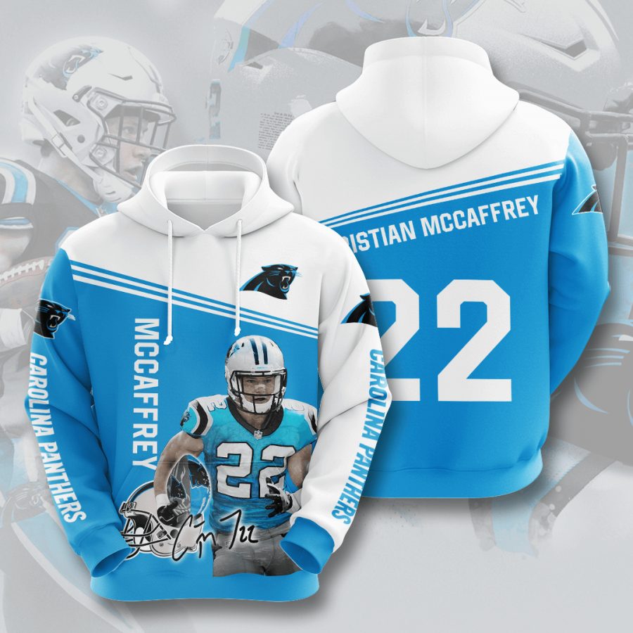 Sportswearmerch Carolina Panthers NFL Christian McCaffrey Panther Personalized Hoodie For Fan