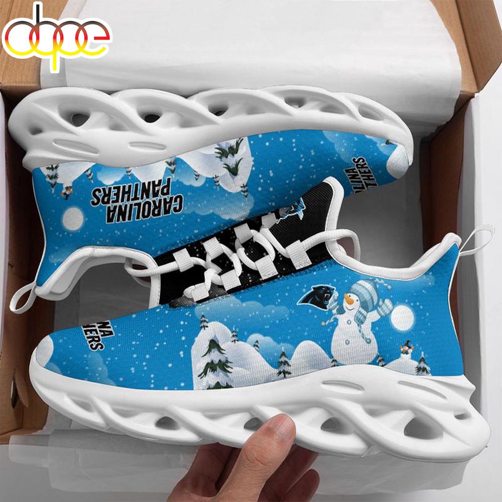 Sportswearmerch Carolina Panthers NFL Christmas Snowman Max Soul Shoes Sneakers For Men And Women