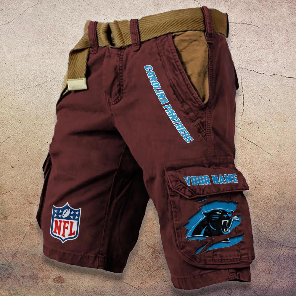 Sportswearmerch Carolina Panthers NFL Denim Short For Fan