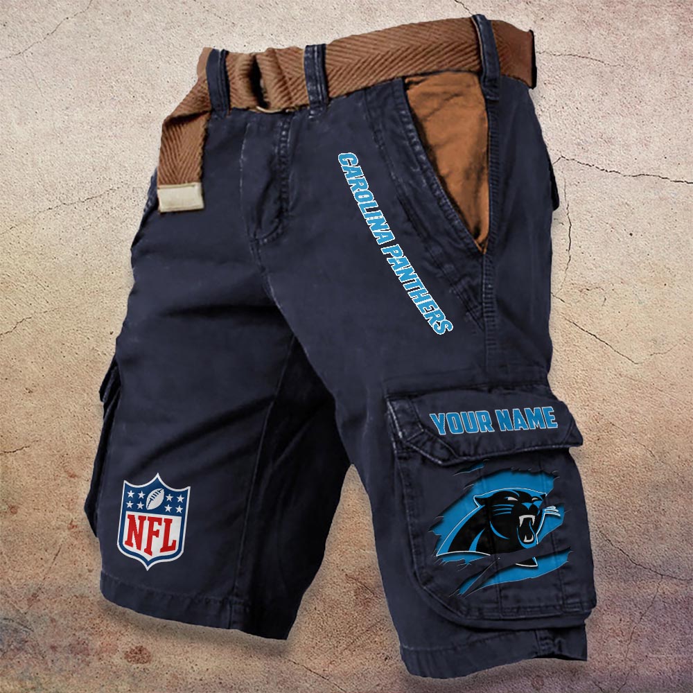 Sportswearmerch Carolina Panthers NFL Denim Short For Fan