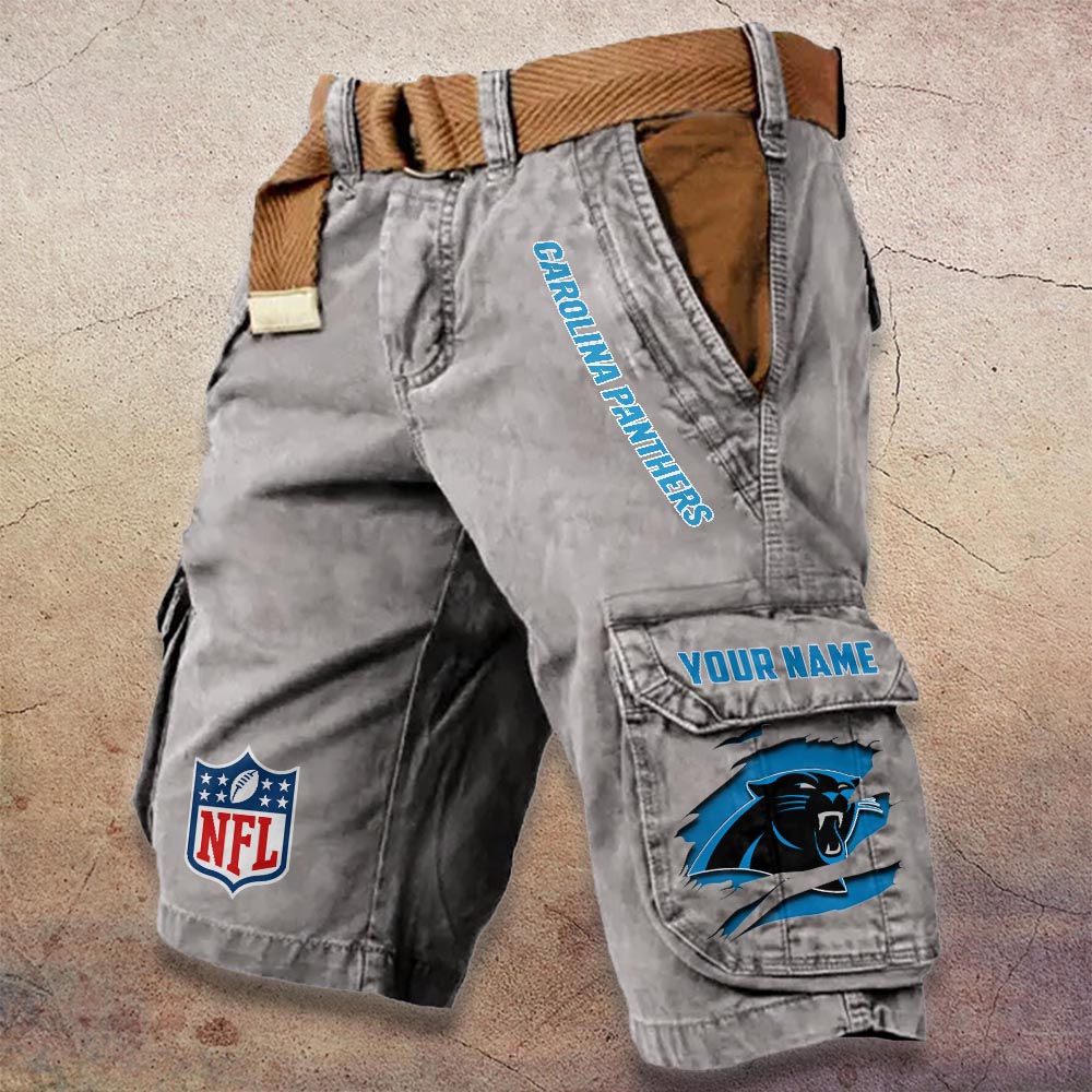 Sportswearmerch Carolina Panthers NFL Denim Short For Fan