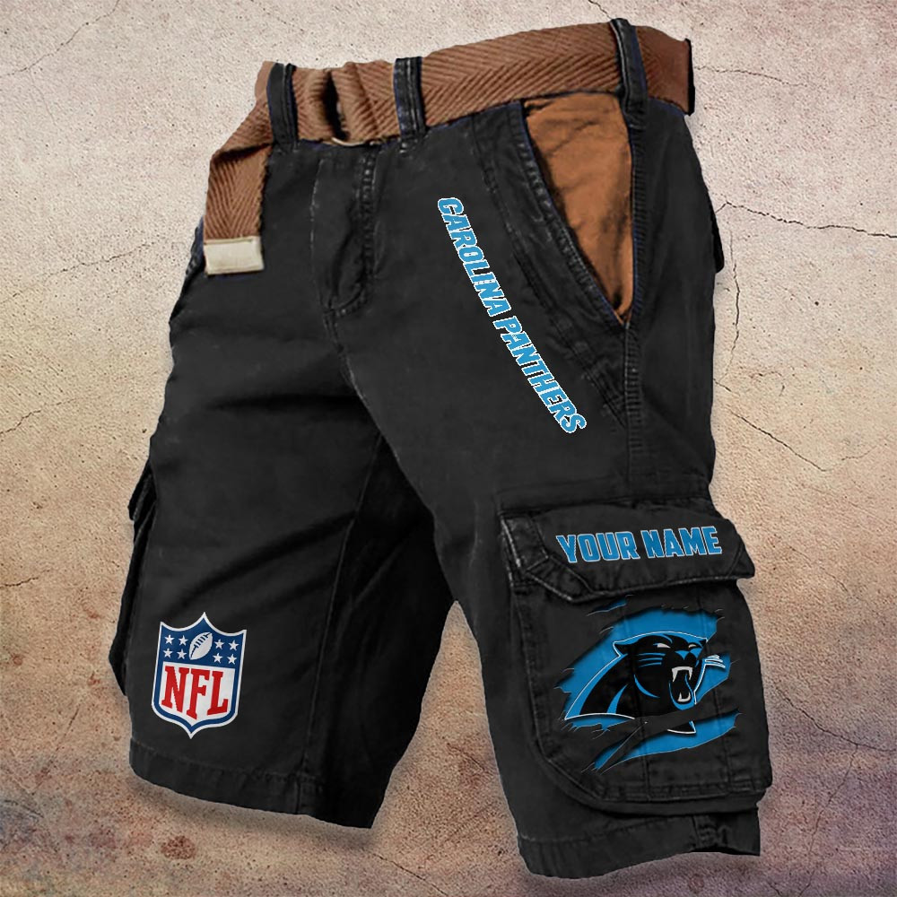 Sportswearmerch Carolina Panthers NFL Denim Short For Fan