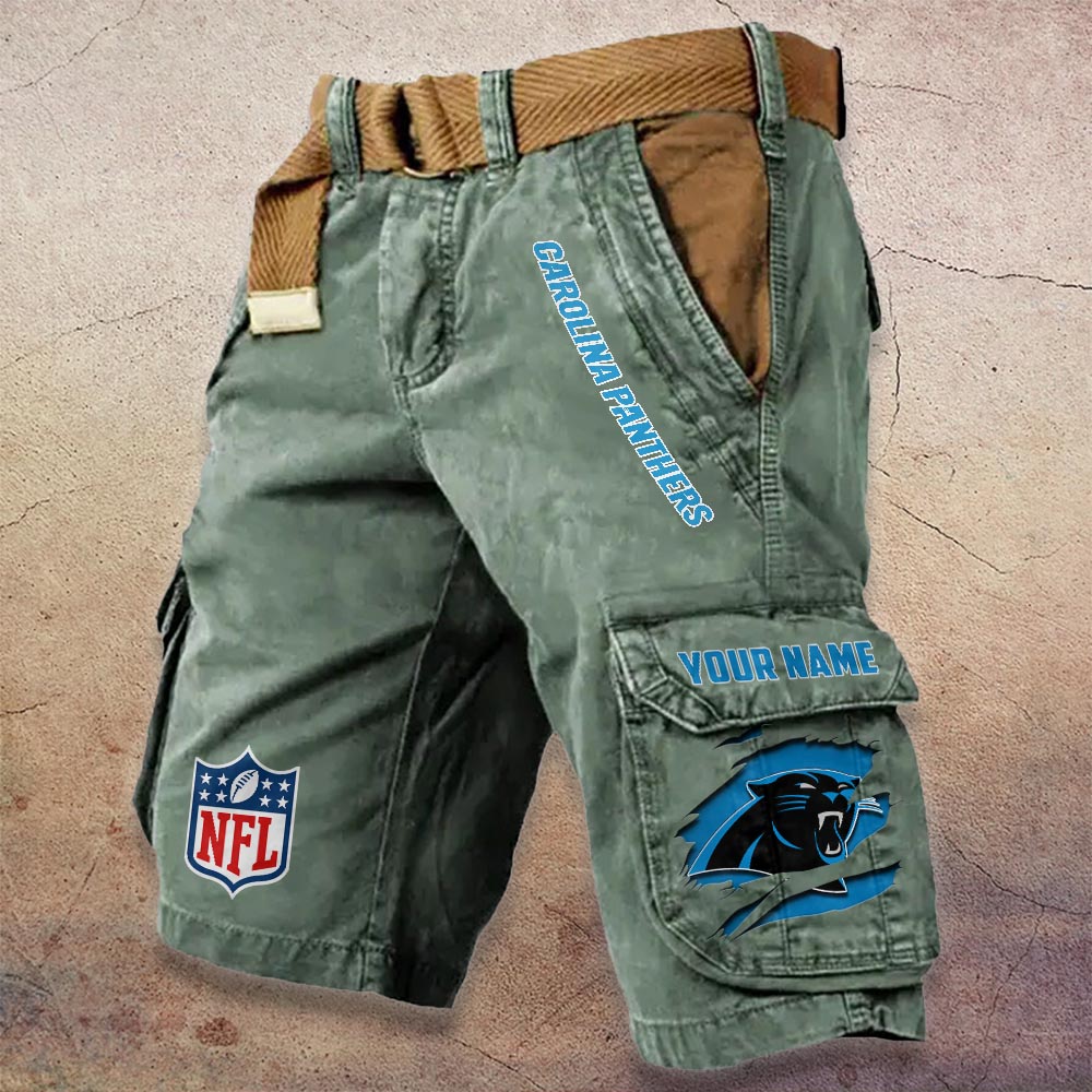 Sportswearmerch Carolina Panthers NFL Denim Short For Fan