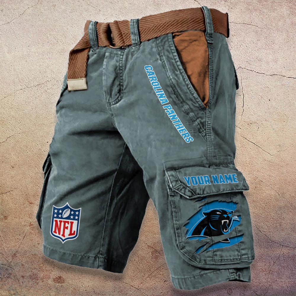 Sportswearmerch Carolina Panthers NFL Denim Short For Fan